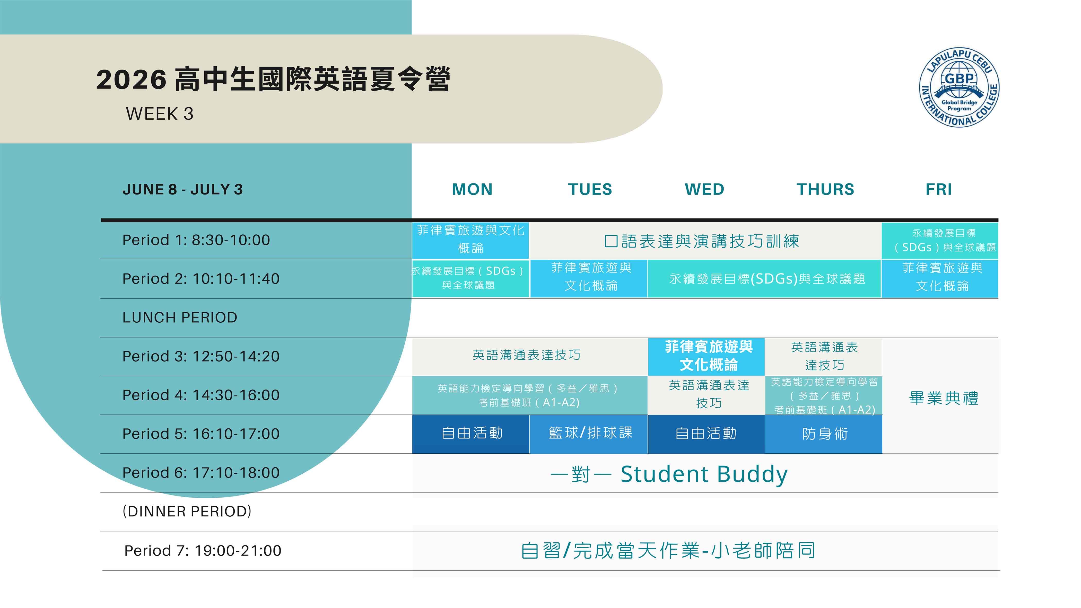 2026年菲律賓宿霧LCIC高中生國際英語夏令營 2026 LCIC English Summer Camp for HS in the Cebu