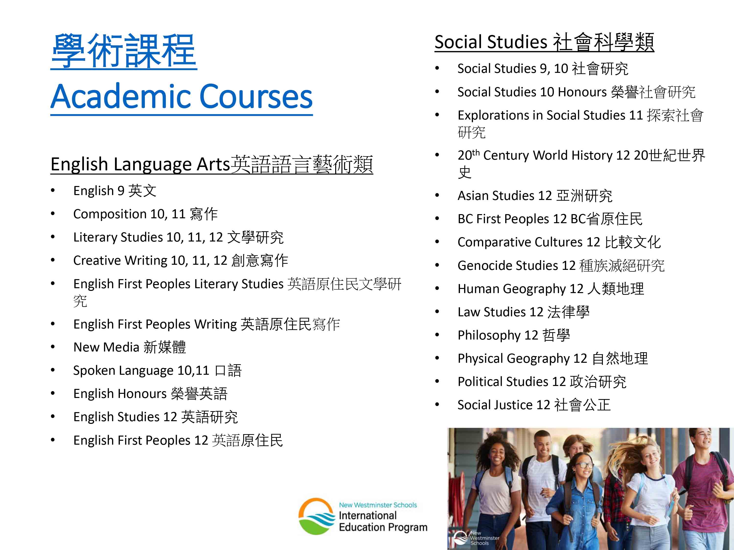 加拿大新西敏學區 New Westminster Secondary